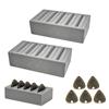 xtemtoamz 2 Pezzi Guitar Porta Plettri, Custodia per Plettris Con Cinque Plettri da 0,8 Mm, Accessori Per Chitarra, per Conservare Ed Esporre. Un Regalo per I Chitarristi.