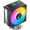 TZMRIT x CR-1000 EVO CPU Cooler,220W TDP,4 Heat Pipes,154mm Height,with 120 * 120 * 25mm 1500PRM ARGB PWM 9-blade Fan,for Intel LGA 115X/1200/1700, AMD AM4/AM5 (BK)