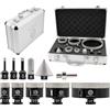 FOCSTOL Punte per Trapano Diamantate - FOCSTOL 11 pezzi (6/8/10/25/35/50/68/110mm+10mm Fresa+50mm Punte per Smusso+Adattatore) Sega a Tazza Diamantata per Porcellanato Ceramica Piastrelle Marmo Granito