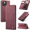 Ottcooed Cover per iPhone 14 Plus Custodia, Cover Pellicola a Libro Portafoglio in Pelle Porta Carte Protettiva Slot per Scheda Flip Case Wallet Case con iPhone 14 Plus, Rosso vino