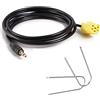 iJiZuo adattatore cavo AUX verso Jack da 3,5 mm, Cavo Ingresso Aux In Con Jack Maschio E Kit Estrazione Rimozione Radio 2 Chiavette, per Fiat Grande Punto Alfa Romeo 159 Mp3