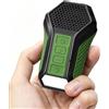 Plyee Audio Altoparlante Bluetooth Indossabile con Luce, Altoparlante Portatile Clip & Mic Integrato, Musica/Chiamate in Vivavoce, Ideale per Lavoro, Ciclismo e Attività All'aperto (Verde)