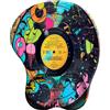 ELLENNE Tappetino Mouse Gel Mousepad Poggiapolso C47-Vinile Graffiti