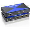 BolAAzuL Sdoppiatore HDMI 4K 1 in 2 out con audio embedder, HDMI 2.0, inseritore audio digitale analogico (ottico/3,5 mm), HDCP 2.2, 2 display mostrano lo stesso contenuto contemporaneamente per PS4/5, lettore