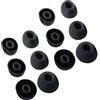 TENNMAK Cuscinetti di ricambio in silicone per auricolari ASUS/OnePlus/TOZO | Compatibile con auricolari ASUS ROG Cetra/OnePlus Buds Pro e OnePlus Buds Z2/Alpine Tune/TOZO NC20, 6 paia, nero
