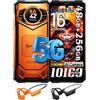 DOOGEENEXT S200 5G Android 16 Telefono Rugged 48GB+256GB,10100mAh Con Auricolari
