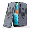 MaiJin LuluMain Compatibile con Huawei Y6 (2019) Cover, Custodia Armor Anello Cavalletto (Funziona con Il Supporto Magnetico per Auto) Case Paraurti per Huawei Y6 2019 (Blu Navy)