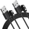 Mugust 2 cavi di ricarica per smartwatch magnetici a 2 poli USB, cavo di ricarica universale per smartwatch con due polarità magnetiche, per distanza tra i pin da 2,54 a 2,84 mm, per casa e viaggi (100 cm)