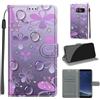 KENHONER Custodia per Samsung Galaxy S8, fiore | Portafoglio Pelle PU, Magnetica, Resistente Agli Urti, Scomparto Carte Credito, Pieghevole, Flip Libro, Motivo