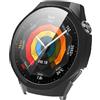 zZjoOoj Cover per HUAWEI Watch GT 5 Pro 46mm Vetro Temperato Pellicola Protettiva,PC Rigido Case Protettiva Ultrasottil per HUAWEI Watch GT 5 Pro 46mm Custodia, Black
