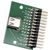 WLGQ USB 3.1 Tipo C con connettore di prova PCB 2.54 Pitch Pin Header Testboard USB C Dado