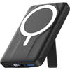 Azmuth Powerbank per Magsafe, 10000mAh Power Bank Batteria Esterna Magnetica, Caricatore Portatile Ricarica Rapida con Display LED, Wireless Powebank per iPhone 17/16/15/14/13/12 Serie, Nero