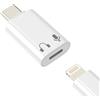 zoyuzan Adattatore Lightning per cuffie jack USB C a audio Aux a presa cavo microfono DAC Headphone Lightning Lighting per iPhone 17 16 15 Pro Max compatibile con Samsung S25 S24 S23 S22 per Apple iPad