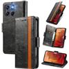 MOJIA Cover per Motorola Edge 70 Fusion, PU Custodia Antiurto Resistente ai Graffi, Custodia Flip Portafoglio per Telefono con Supporto e Slot per Schede. Nero