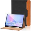Oduio Custodia per Samsung Galaxy Tab S10 FE+ 13.1 2025/Galaxy Tab S10 FE Plus 13.1 Pollici 2025 Pelle PU Flip Tablet Case, Funzione Supporto Pieghevole Cover Protettiva con Tasca - Nero