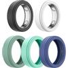 CHULN 5 Pezzi Custodie Protettive Compatibili con Oura Ring 5,Custodia in Silicone Compatibile con Oura Ring 5 L'anello Intelligente, Previene Graffi e Abrasioni