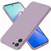 EASSGU Custodia per OPPO Reno8 5G (6.43 Inches), Cover Morbida in Silicone TPU - Erba Viola