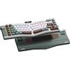 RK ROYAL KLUDGE Tastiera meccanica A72, RGB, 2,4 GHz/BT/cablata, tastiera da gioco con interruttori viola silenziosi