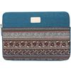 GODGETS 14 Pollici Stile Bohemien Custodia in Tela Borsa da Trasporto PC Portatile/MacBook Pro 14,Lake Blue 1