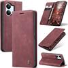 Azororo Cover per Xiaomi Poco X8 Pro Max 5G, Premium PU Pelle Custodia, Magnetica Carta Fessura Portafoglio Case, Flip Cavalletto Custodia per Xiaomi Poco X8 Pro Max - Vino Rosso