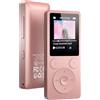 ODEJOI 64GB Lettore MP3 Bluetooth 5.3 & Altoparlante - Aggiornamento con Tasti Fisici (Indietro, Menu, Volume), Solo 37g con Cuffie, Radio FM, Registratore Vocale, Design Mini, Espandibile fino a 128GB