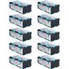 CAZSTYK 1. Confezione da 10 batterie da 9 V 6F22 per rilevatori di pedali per chitarra e sensori industriali con design a tenuta stagna
