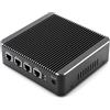 HSIPC N2940 Quad Core Firewall Micro Appliance, Mini PC, Router con 8G RAM 128G SSD, 4 porte RJ45 1GBE Port AES-NI Compatibile con Pfsense OPNsense