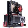 HAIHUANG Chassis per PC desktop case aperto telaio ben raffreddato banco di prova materiale in alluminio include scheda madre di supporto tipo C (3.ATX)