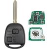 Pro-Plip ProPlip - Chiave completa con elettronica a programmare per Toyota Camry Land Cruiser Avensis 4runner Avalon celica Corolla Rav4 Prado Tarago Kluger 434MHz 4D67 Telecomando Vergine