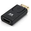 iJiZuo Adattatore da DisplayPort a HDMI, Risoluzione 4K DP Maschio a HDMI Femmina Convertitore, Compatibile per GPU, Laptop, Desktop, monitor, TV e Proiettore(Nero)