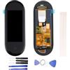 Generic Schermo LCD di visualizzazione per Xiaomi Mi Band 5 Schermo Touch inVetro assemblato di Ricambio + Strumenti (Nero)