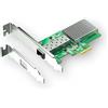 XikeStor Xike SKN-8127AF-X1 Scheda di rete SFP+, velocità di trasferimento 1G/10G, PCIe 4.0 x1, chip Realtek RTL8127, per PC desktop e server