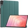 FDHYFGDY Cover per Samsung Galaxy Tab S12 Ultra/S11 Ultra 14,6 Custodia Protettiva, Nuova custodia protettiva antiurto ultrasottile in PU a tre ante con Funzione Auto Sleep/Wake - Verde