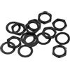 QUARKZMAN 8 Set Dadi Rondelle per Chitarra da 3/8 per Chitarra, Ingresso, Uscita, Jack, Presa, Dado, Nero
