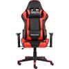 vidaXL Sedia da gioco girevole in PVC rosso