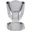 SONARIN 3-in-1 Leggero Marsupio Neonati con Sedile,Multifunzionale Traspirante Portantina Porta Bambino Fascia Porta Bebè con Cappuccio Rimovibile,Multi-Posizioni per Neonati(Grigio)