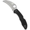 Spyderco Tasman Salt 2 C106PBK2 - Coltello leggero con lama in acciaio H-1 ultra resistente alla corrosione da 7,4 cm e manico nero FRN