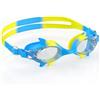 Ambienden Occhiali Piscina Unisex con Visione Grandangolare 180° HD e Design Squalo, Occhialini Nuoto Antiappannamento e Protezione UV per Bambini 3-10 Anni