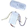Hoppipola QH007 DC Inverter ventilatore da soffitto con telecomando e driver 2,4 G, ricevitore per ventilatore con luce e funzione di oscillazione, bianco (C)