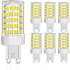 MENTA Lampadine LED G9 10W, Nessun Sfarfallio, Luce Bianca Fredda 6000K, 800lm, Equivalente 80W Lampada Alogena, Luce brillante, Risparmio Energetico, Non Dimmerabile, AC220-240V, Φ22*58mm, 6 pezzi