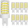 MENTA Lampadine LED G9 10W, Nessun Sfarfallio, Luce Bianca Fredda 6000K, 800lm, Equivalente 80W Lampada Alogena, Luce brillante, Risparmio Energetico, Non Dimmerabile, AC220-240V, Φ22*58mm, 8 pezzi