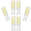 Ruihua Lampadina LED G9 da 9W(Equivalente a una Lampada Alogena da 85W)Lampadina G9 Bianca Fredda Non Dimmerabile da 6000K Angolo del Fascio di 360° 850LM 6 Confezioni