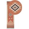 Beliani Tappeto Kilim in cotone a motivo geometrico reversibile con frange 80 x 300 cm Multicolore