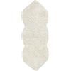 Beliani Tappeto da bagno moderno in cotone di forma irregolare 150 x 60 cm Modello decorativo Accessori da bagno Beige