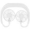 OPPWONG Ventilatore Portatile da Appendere Al Collo, a Mani Libere, 3 Marce, Regolabile, per Giocatori di Giochi Sportivi, Bianco (WHITE)