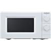 Corbero Corberó - Microonde serie White | CMICM250W | 19,5 l | 700 W | 5 livelli di potenza | funzione scongelamento | pulsante | timer 35 min | piatto girevole 24,5 cm | bianco
