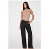 Tezenis Body Spalla Larga Vogatore In Pizzo Donna Marrone