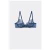 Tezenis Reggiseno Balconcino Paris Flower Desire Donna Blu
