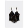 Tezenis Reggiseno Bra Top Jungle Glow Donna Nero