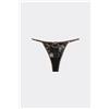 Tezenis Perizoma Con Fianchetto Tanga Jungle Glow Donna Nero